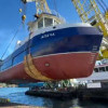 На верфи «Торсиотест» спущено на воду головное малое рыболовное судно «Апача» проекта 04130