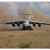 Ил-76МД-90А впервые выполнил посадку и взлет с грунта