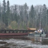В поселок Коржинский в республике Коми доставлен новый наплавной понтонный мост