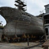 На «Восточной верфи» состоялась выкатка из эллинга краболова «Андрей Басаргин» проекта 03141