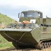 Омсктрансмаш и МЧС России испытали новый плавающий транспортёр ПТС-4
