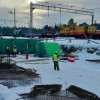 Продолжается строительство ближних железнодорожных подходов к порту «Лавна»