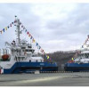 На буксирах «Печак» и «Узон» проекта NE025 подняли Государственные флаги России